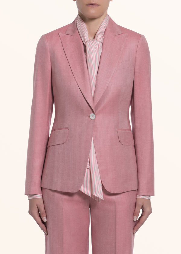 Kiton rose jacket for woman, in silk 2