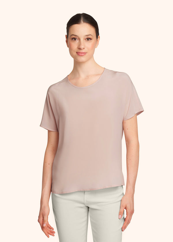 Kiton powder pink shirt for woman, in silk 2