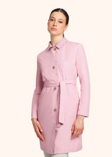 Kiton rose coat for woman, in polyester 2