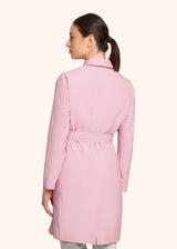 Kiton rose coat for woman, in polyester 3