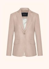 Kiton beige jacket for woman, in silk 1