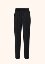 Kiton black trousers for woman, in virgin wool 1