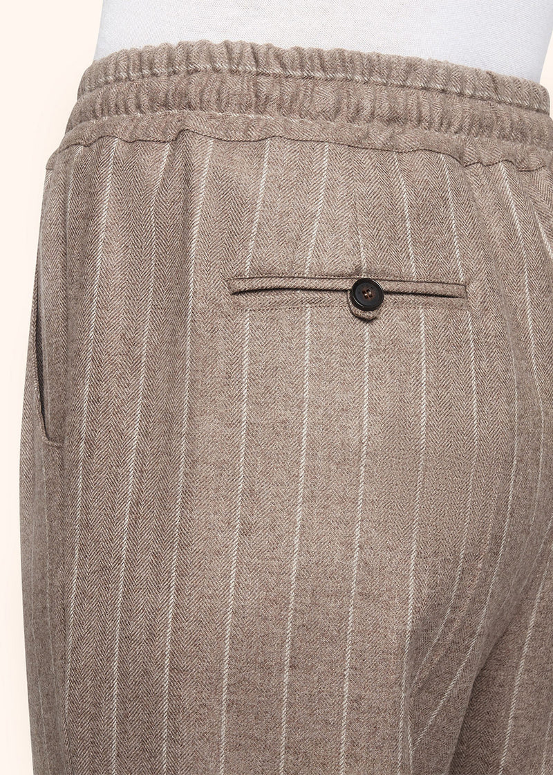 Kiton beige trousers for woman, in wool 4