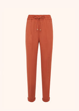 Kiton rust trousers for woman, in cashmere 1