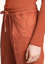 Kiton rust trousers for woman, in cashmere 4