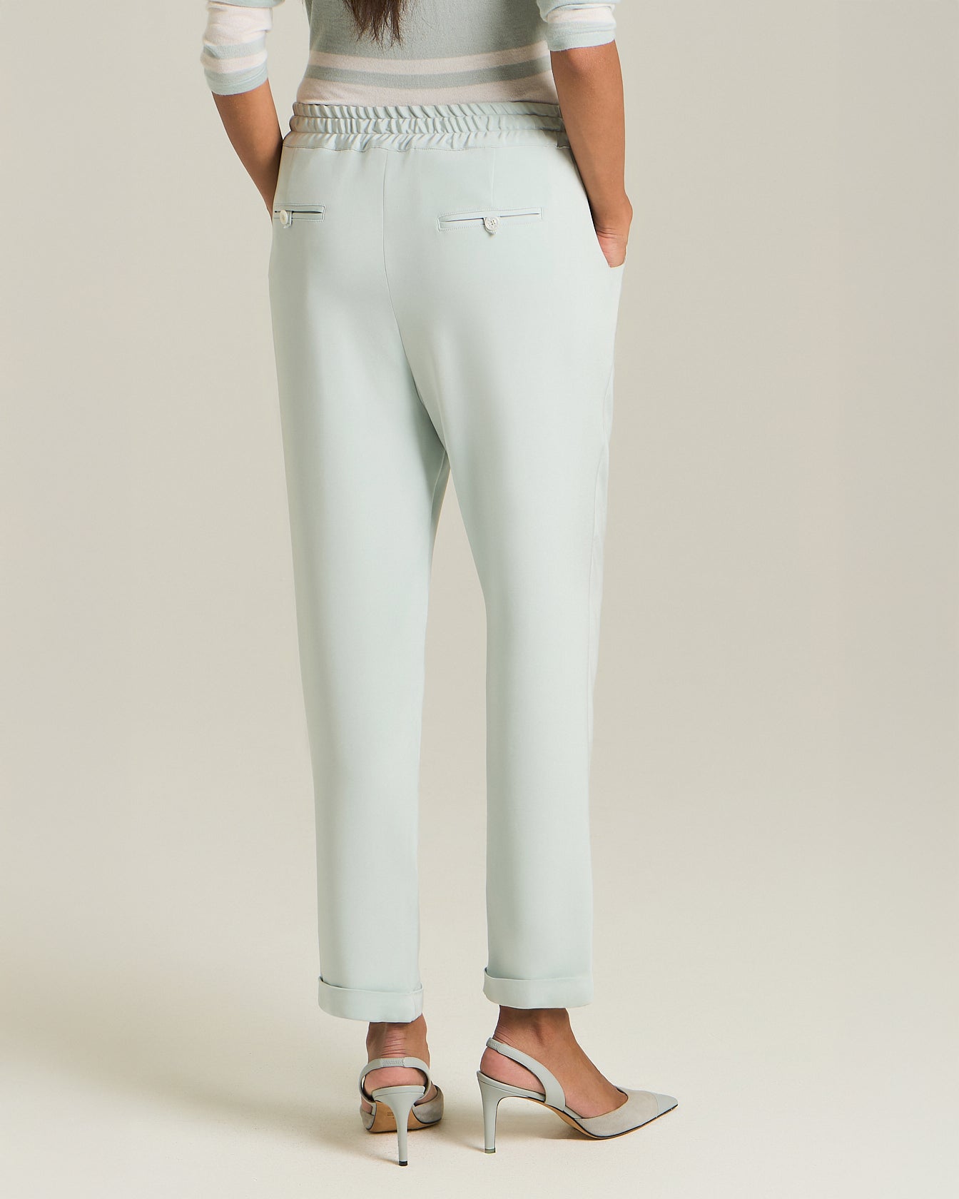 SILK COMFORT-FIT TROUSERS