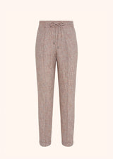 Kiton trousers for woman, in linen 1