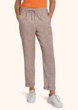 Kiton trousers for woman, in linen 2