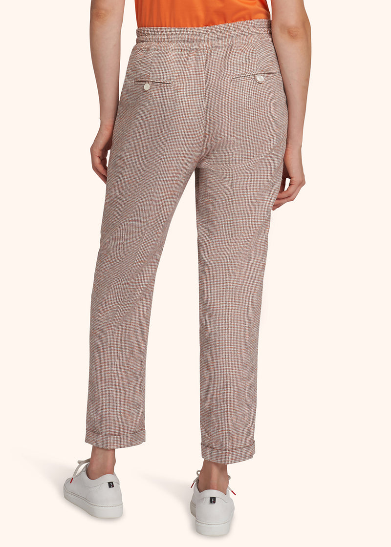 Kiton trousers for woman, in linen 3
