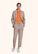 Kiton trousers for woman, in linen 5