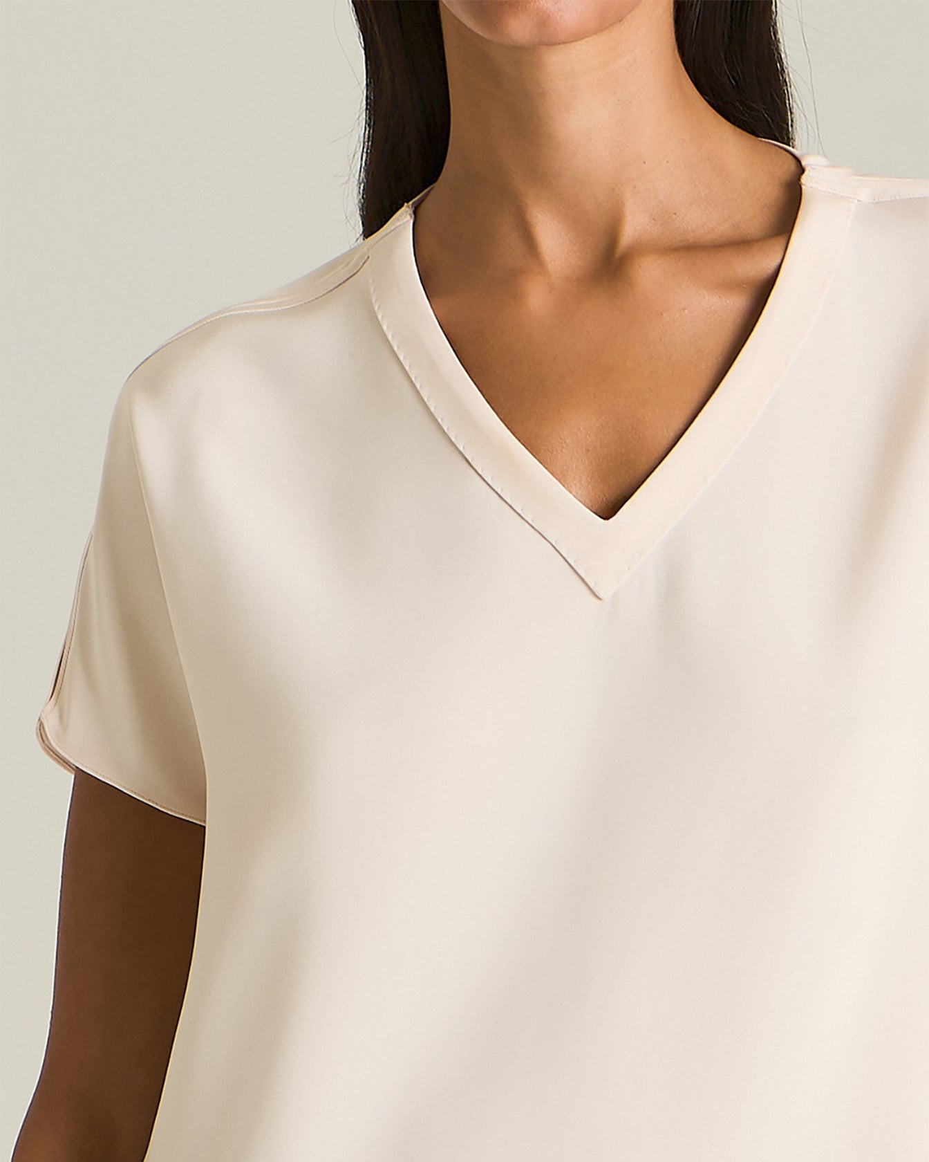 TAILORED SILK T-SHIRT