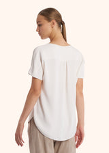 Kiton white shirt for woman, in silk 3