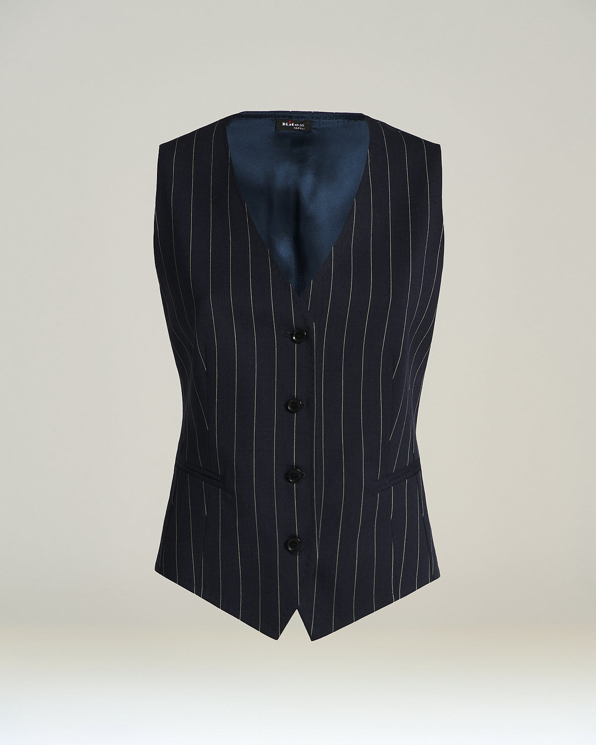 STRETCH WOOL PINSTRIPE WAISTCOAT