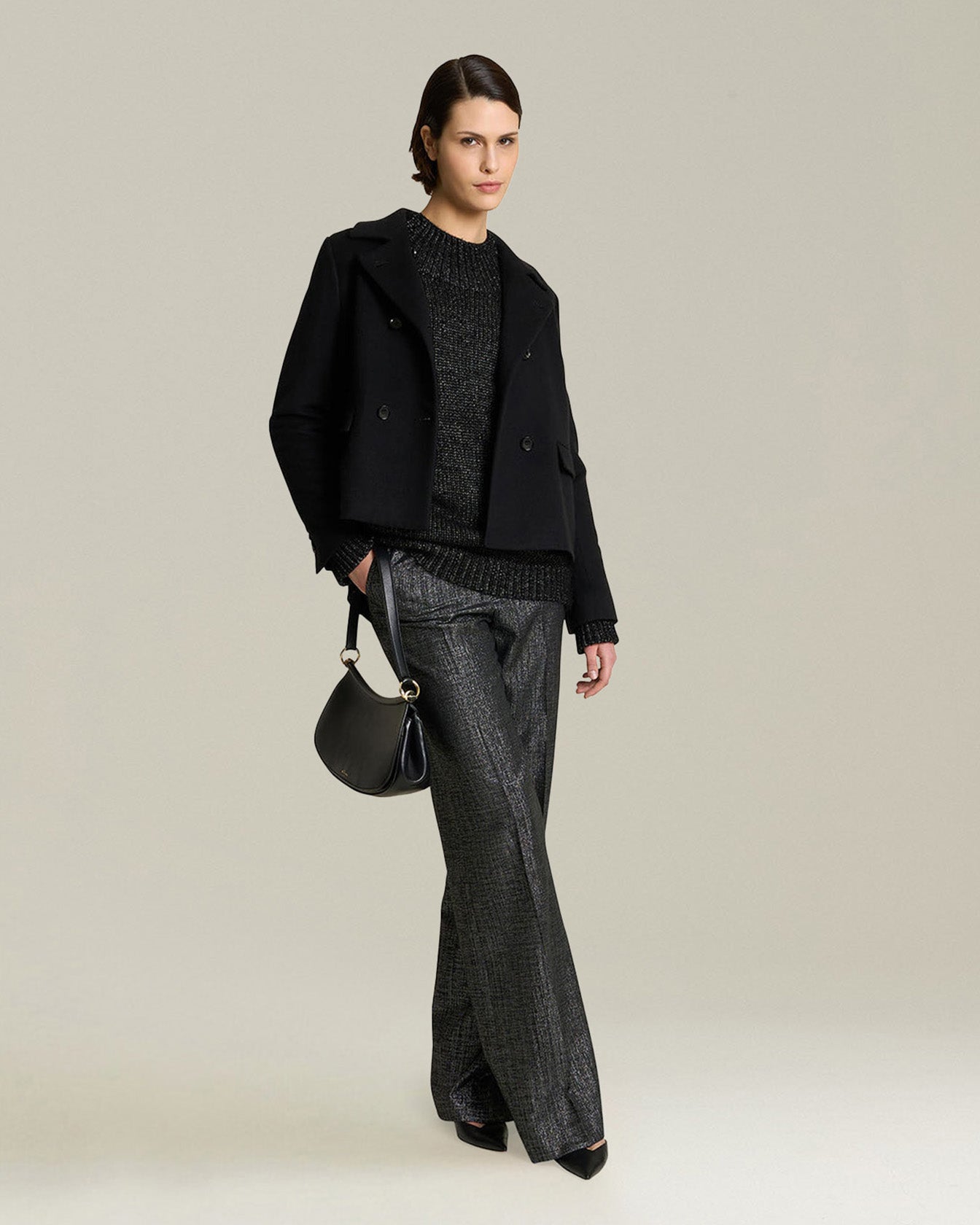 WOOL BLEND TROUSERS