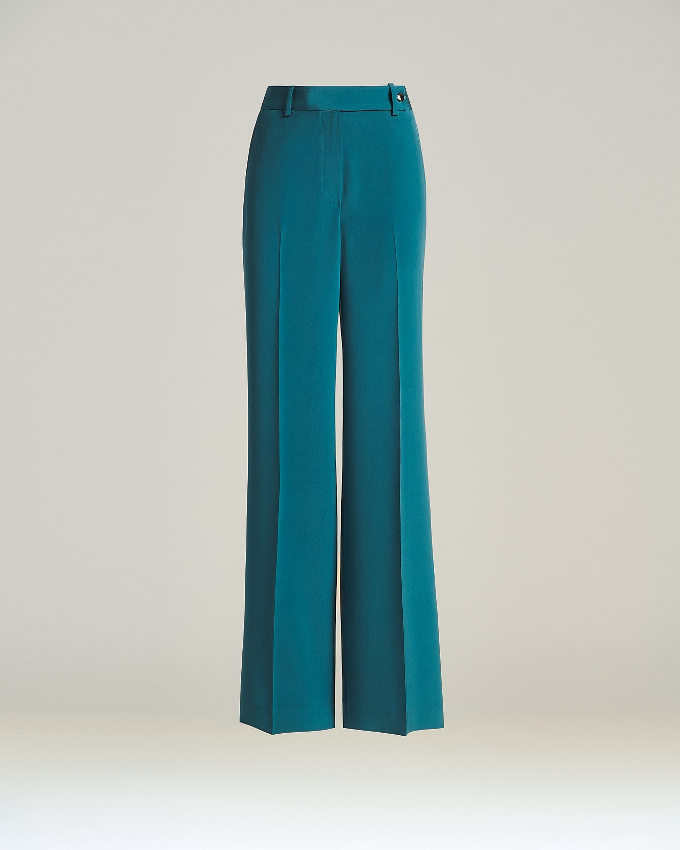 TAILORED STRETCH SILK TROUSERS