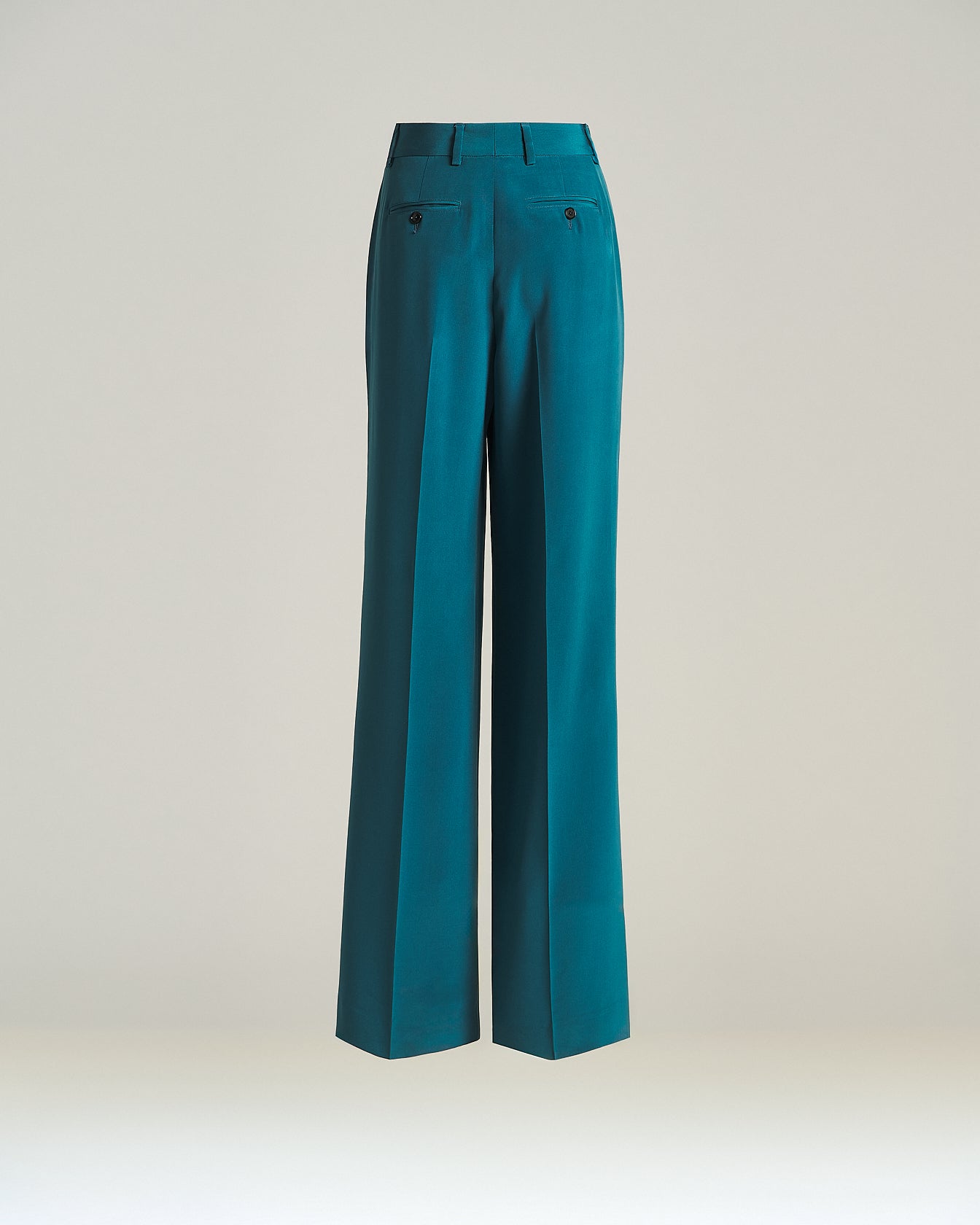TAILORED STRETCH SILK TROUSERS