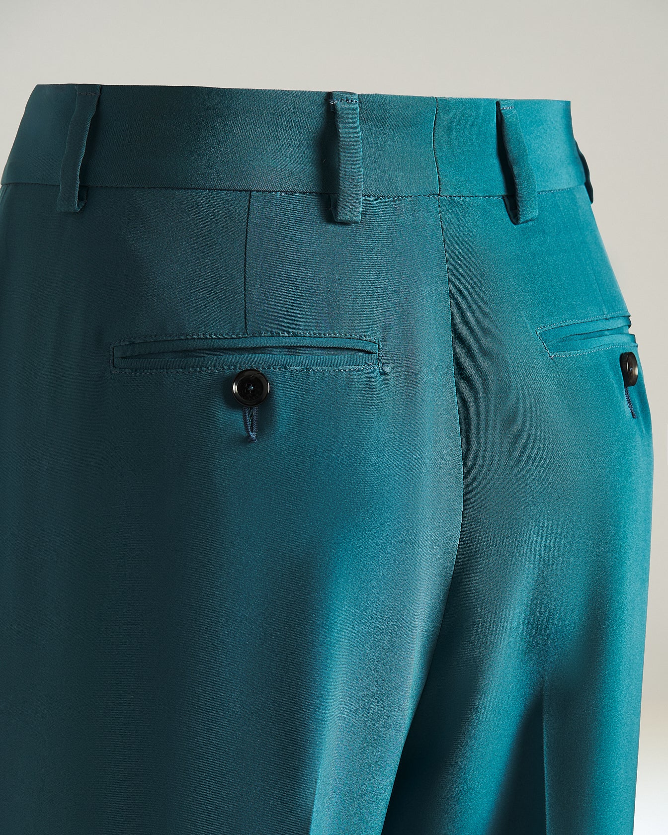 TAILORED STRETCH SILK TROUSERS