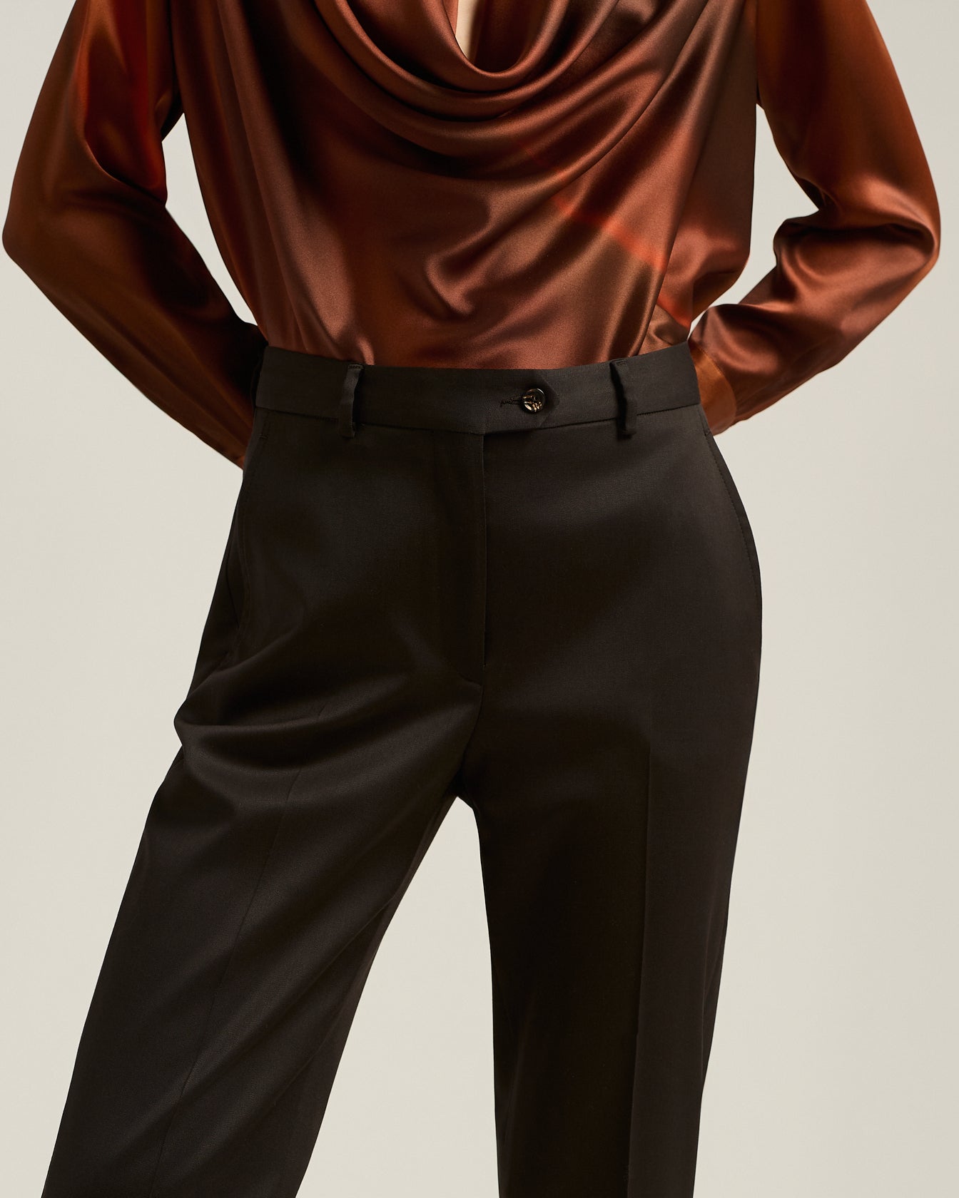 WOOL BLEND TROUSERS