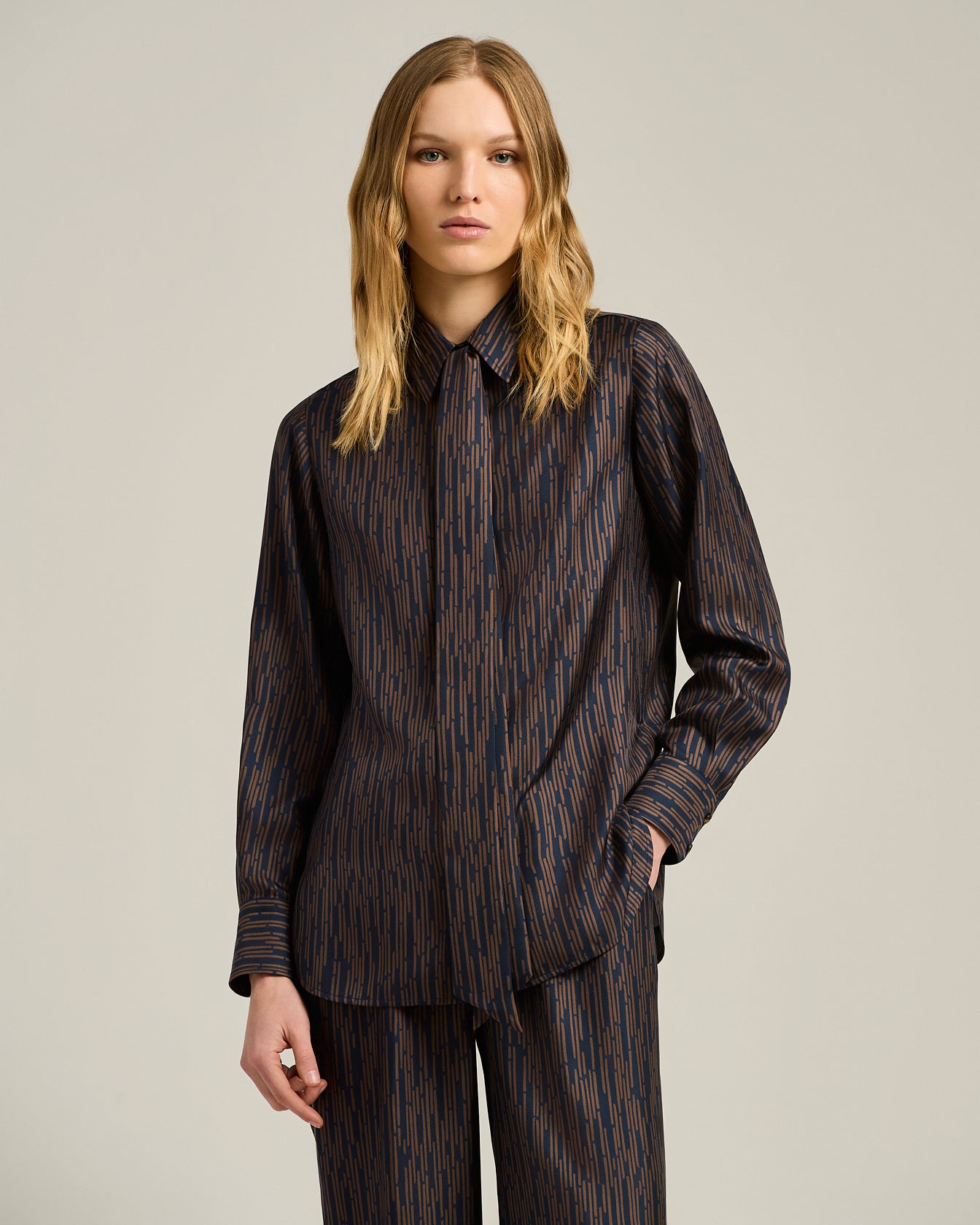PRINTED SILK SHIRT