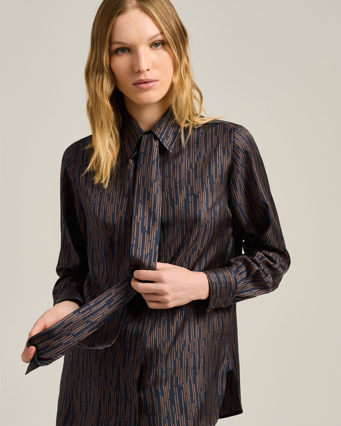 PRINTED SILK SHIRT