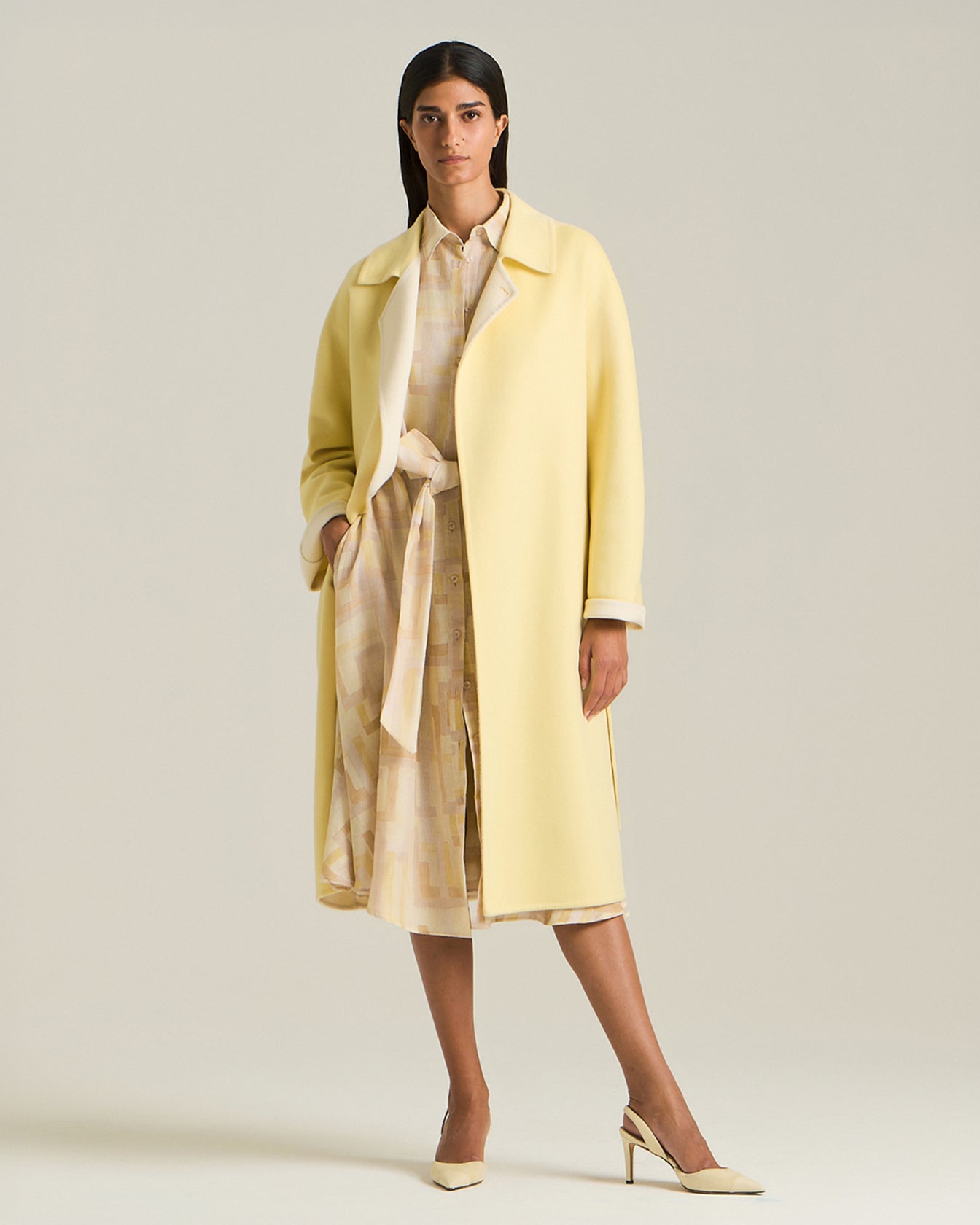 CASHMERE DOUBLE CLOTH COAT