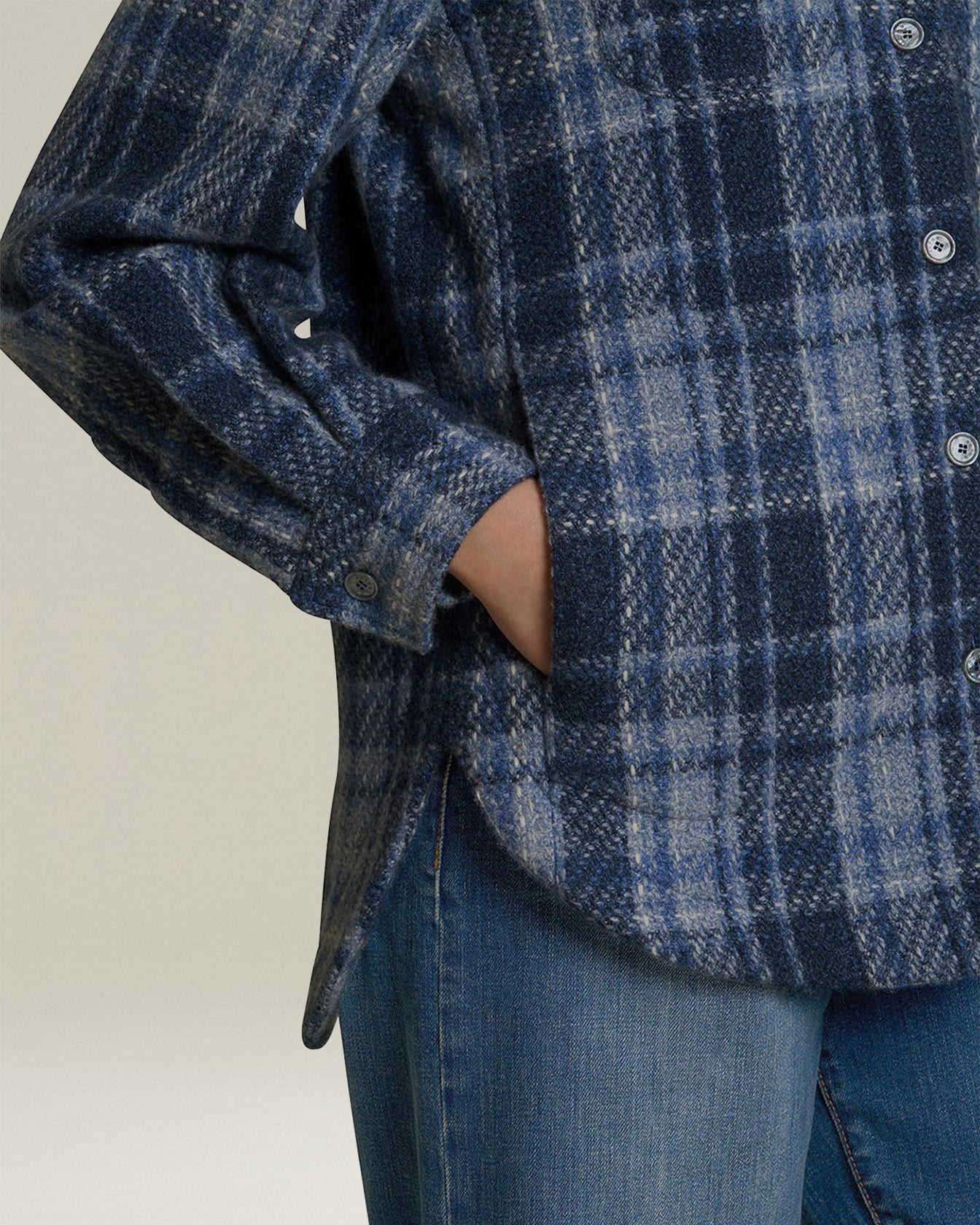 TARTAN CASHMERE OVERSHIRT