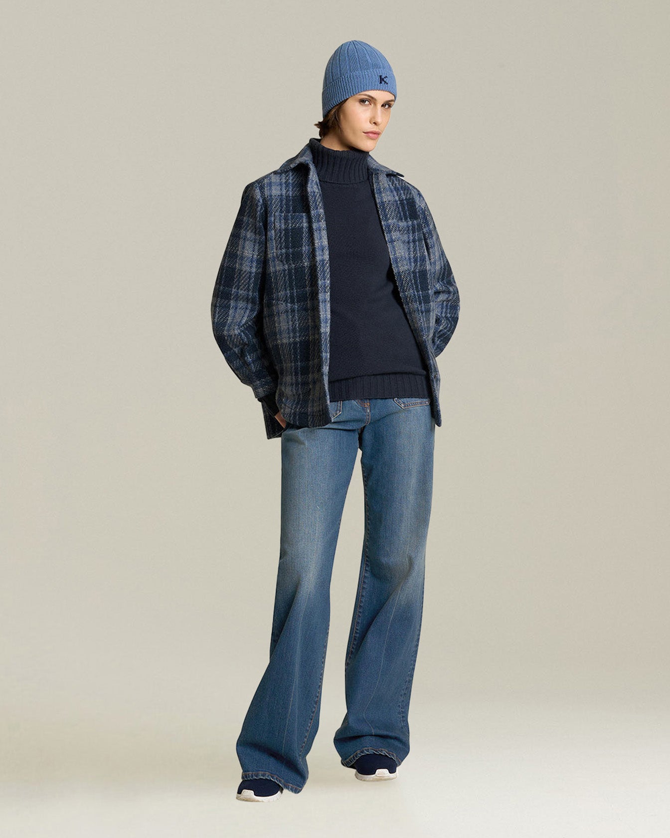 TARTAN CASHMERE OVERSHIRT