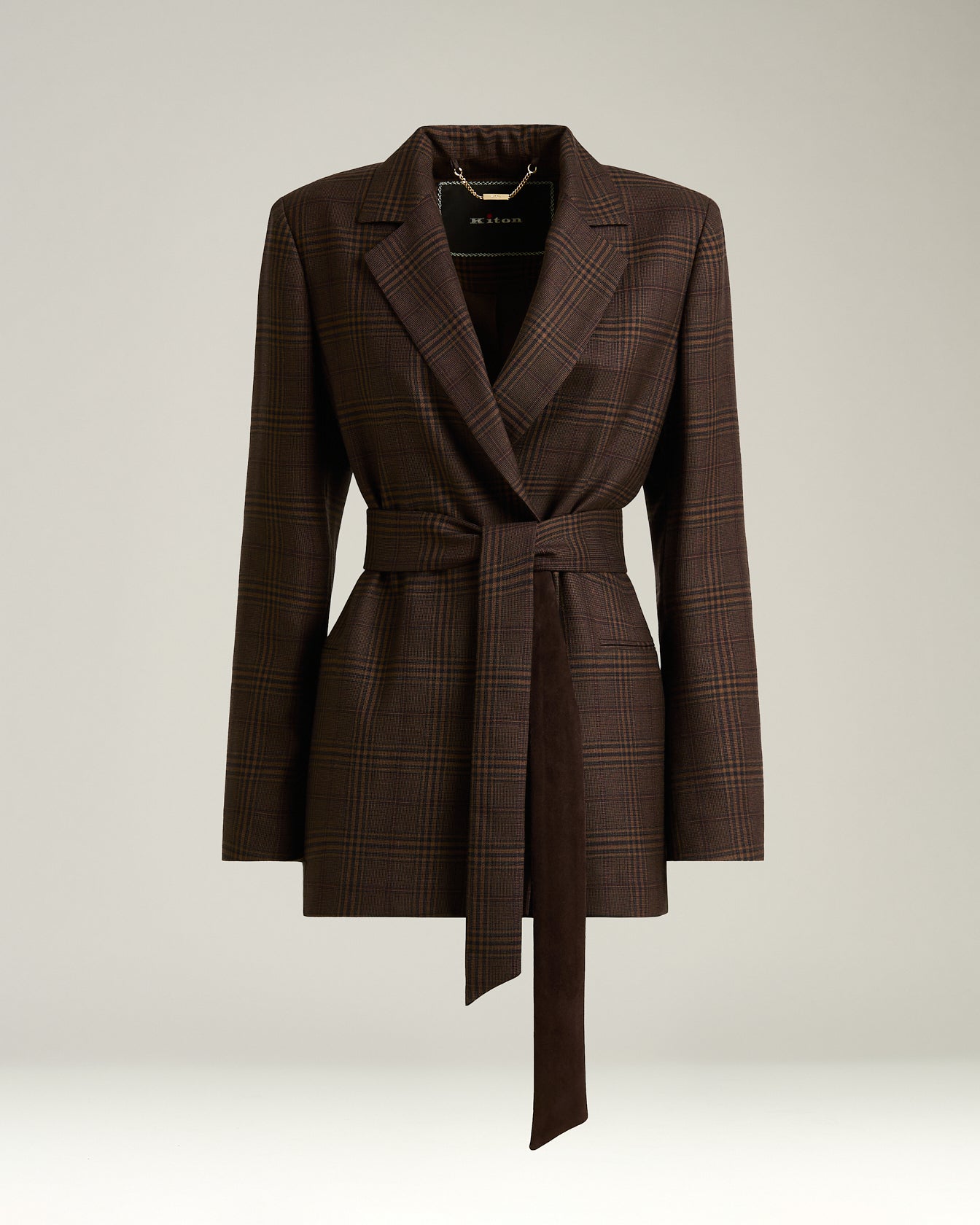 GLEN PLAID CASHMERE BLAZER