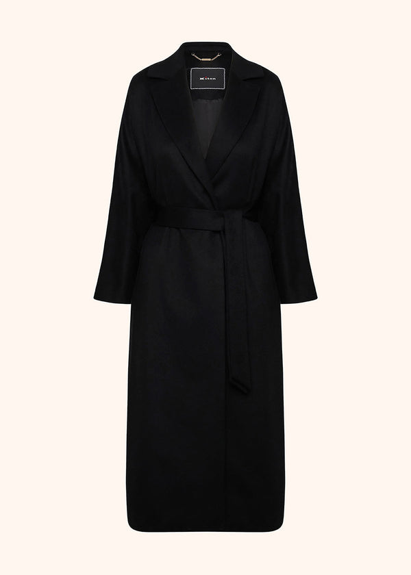 Kiton black coat for woman, in cashmere 1