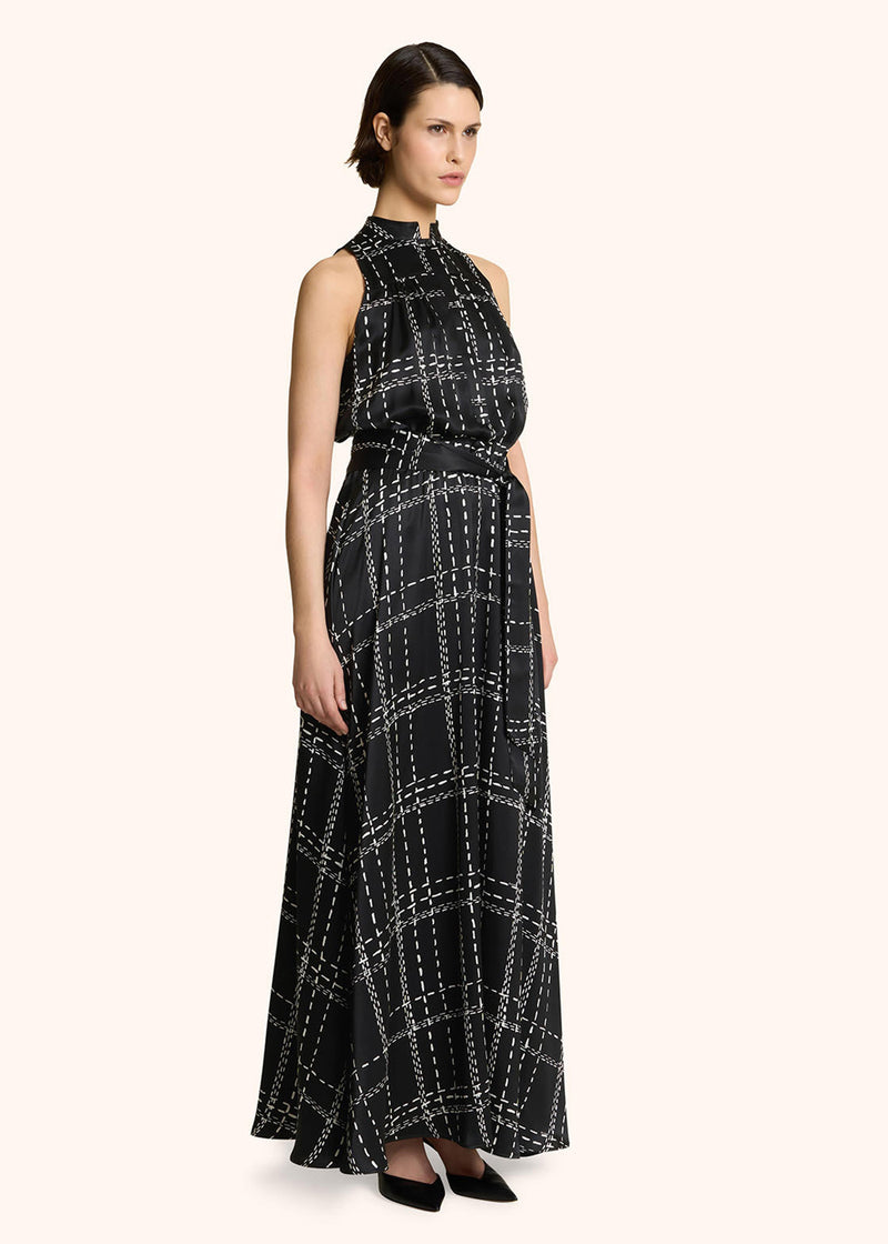 PRINTED SILK EVENING GOWN