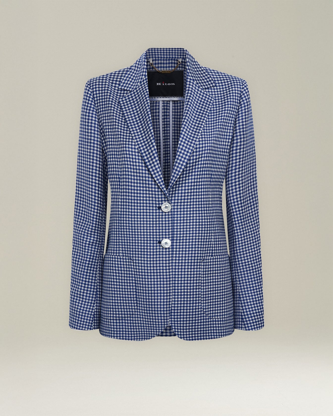 CHECKED WOOL BLAZER