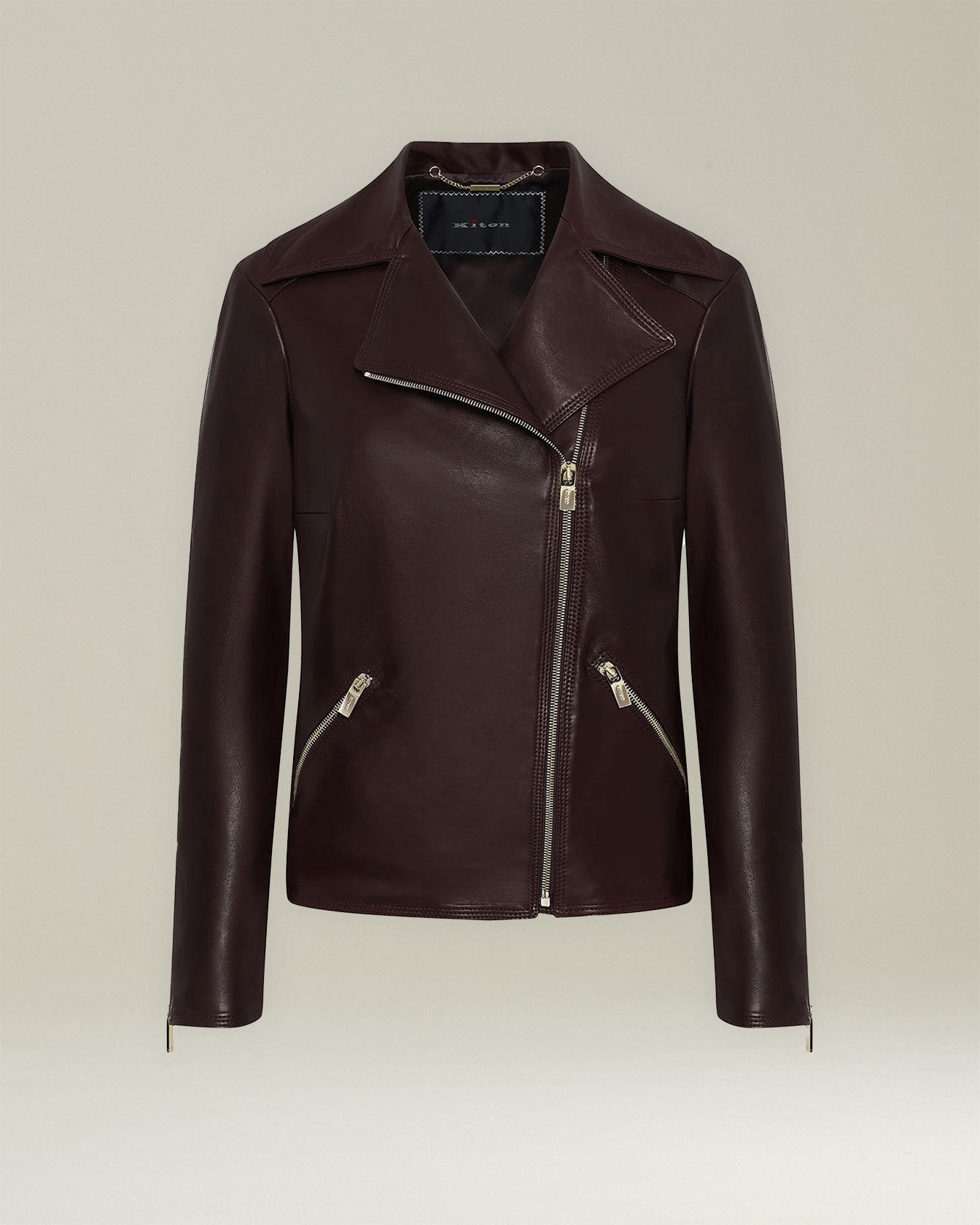 SMOOTH LEATHER BIKER JACKET