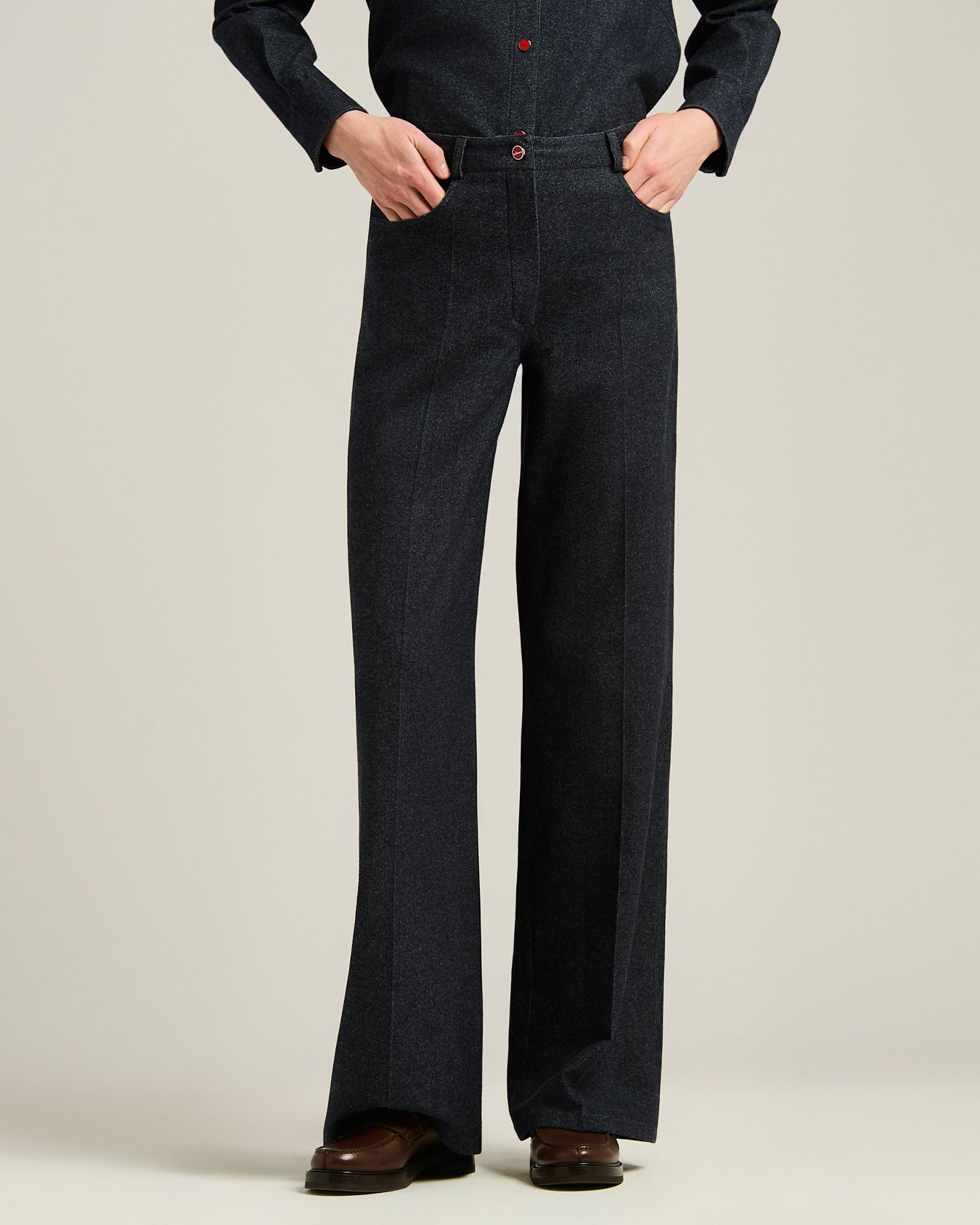WOOL BLEND TROUSERS