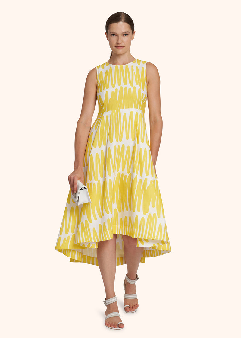 Kiton yellow dress for woman, in cotton 5