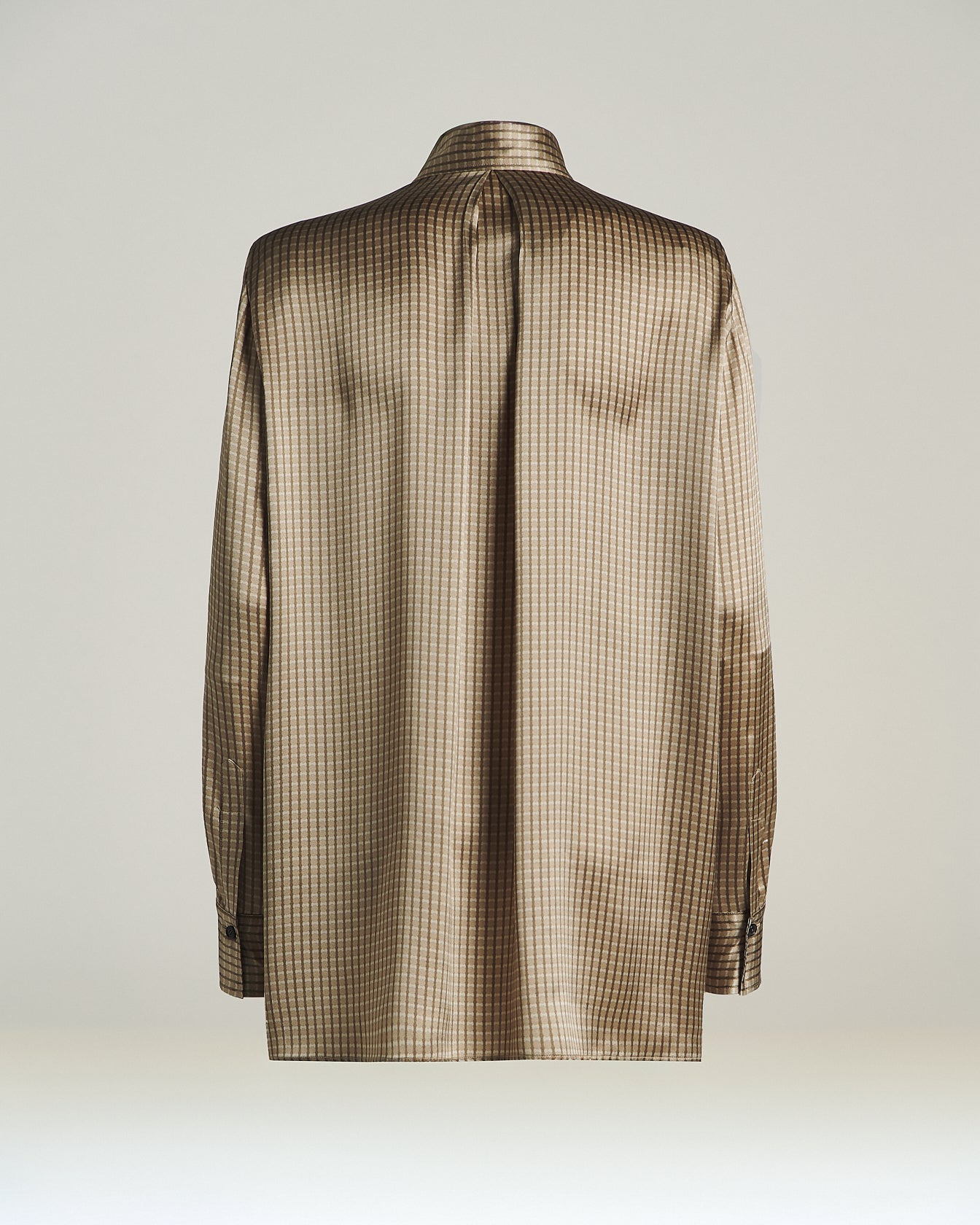 SILK SHIRT WITH GEOMETRIC PATTERN