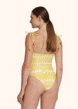 Kiton yellow swimsuit for woman, in polyester 3