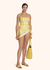 Kiton yellow swimsuit for woman, in polyester 5