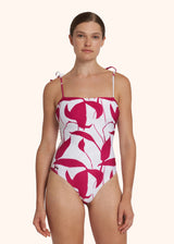 Kiton white swimsuit for woman, in polyester 2