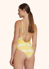 Kiton yellow swimsuit for woman, in polyester 3