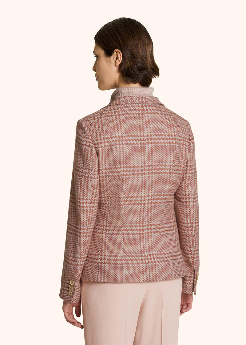 GLEN PLAID CASHMERE AND SILK BLAZER