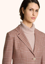 GLEN PLAID CASHMERE AND SILK BLAZER