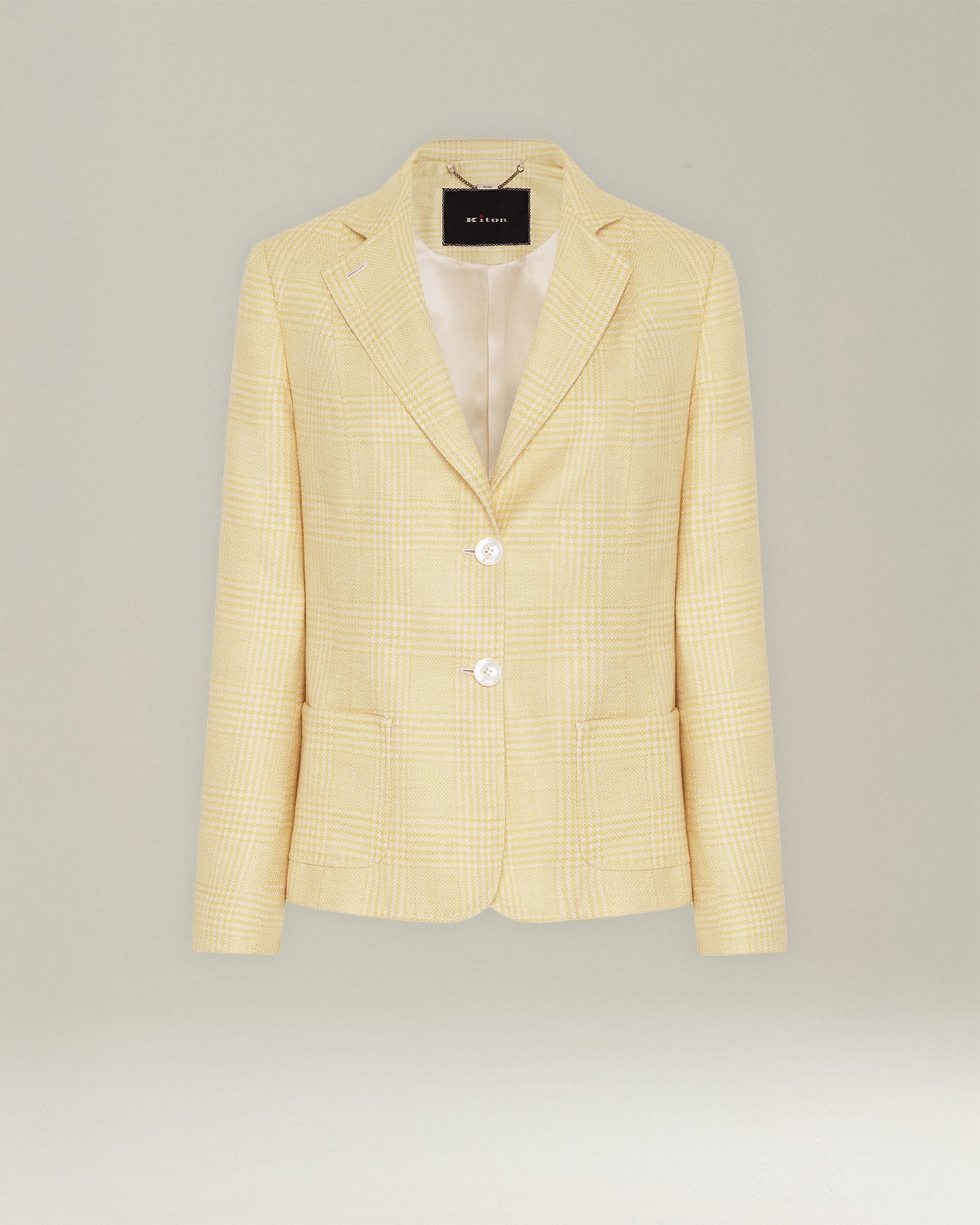 GLEN PLAID SILK BLEND BLAZER