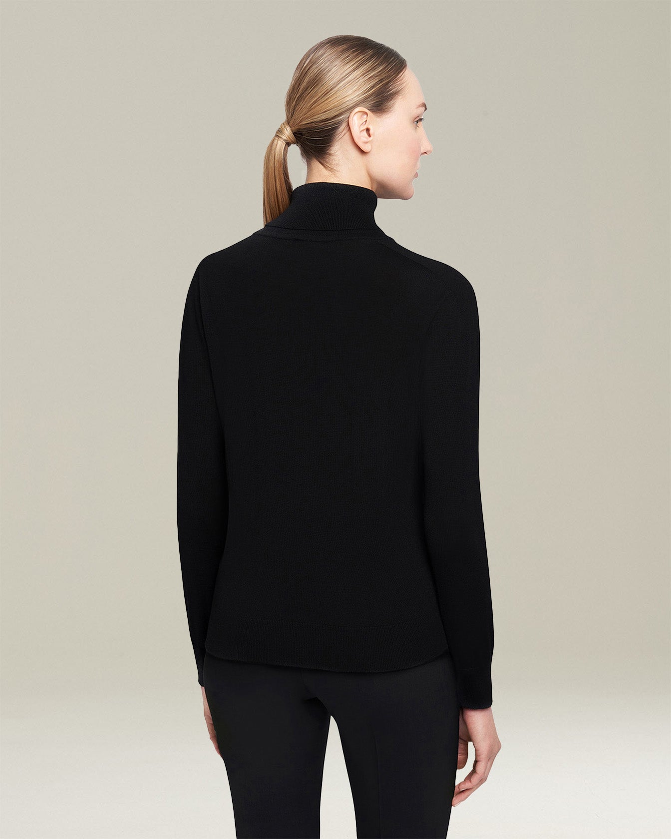 JERSEY HIGH NECK CASHMERE