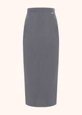 Kiton lava grey skirt knit for woman, in cashmere 1