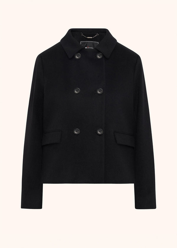 MONOCHROME CASHMERE PEA COAT