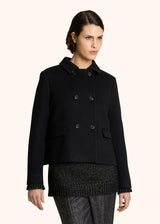 MONOCHROME CASHMERE PEA COAT