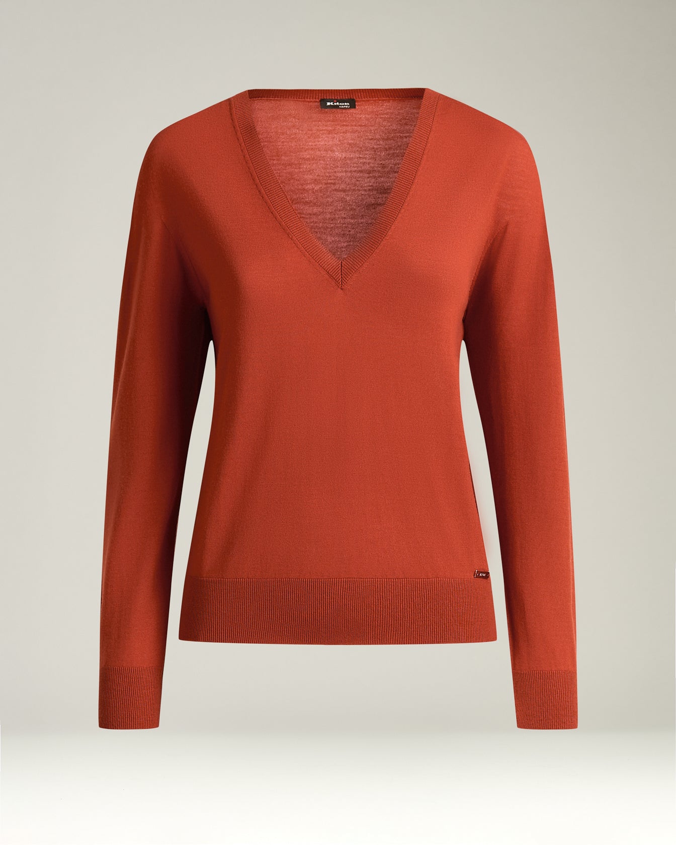 WOOL V-NECK TOP