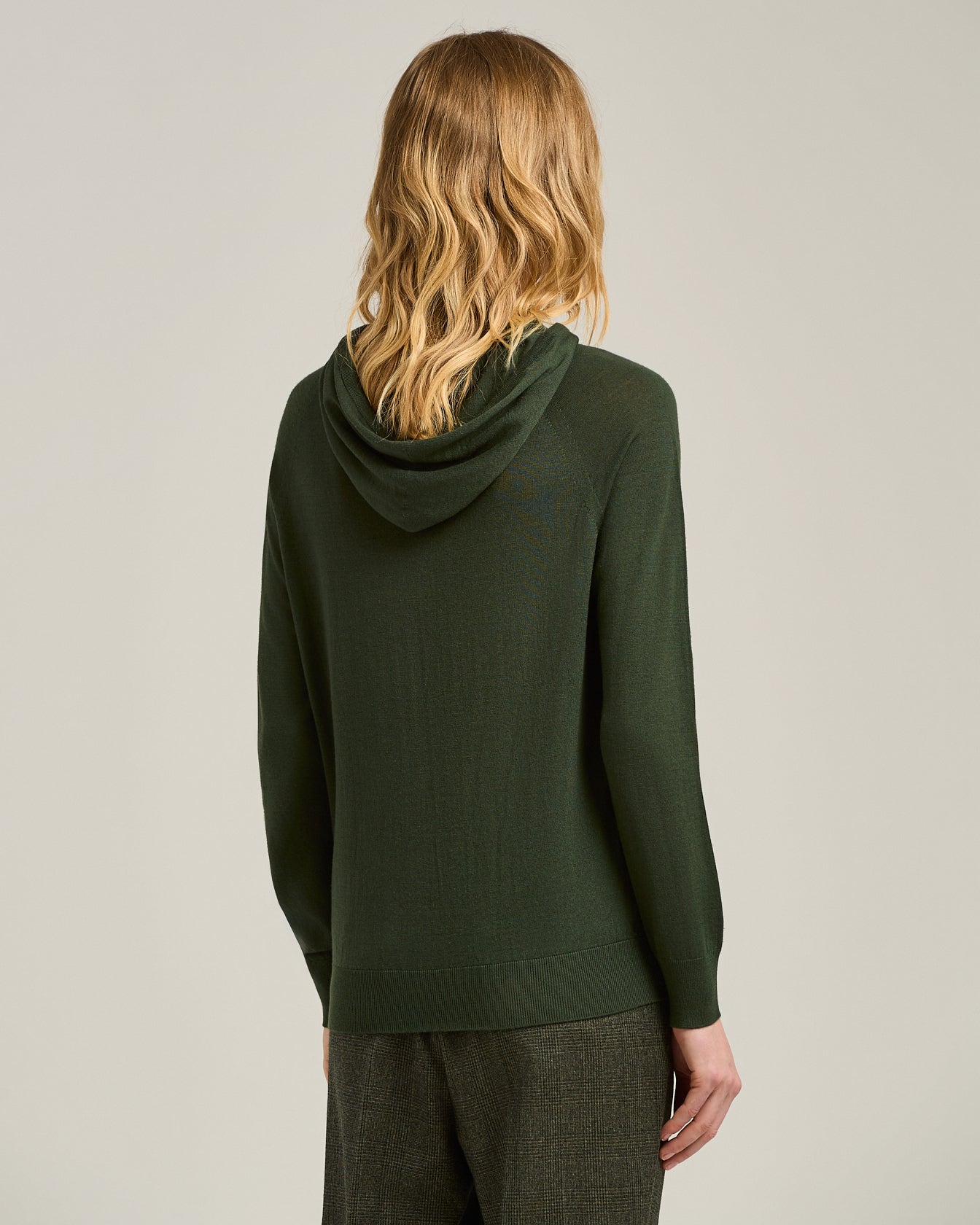 WOOL HOODED SWEATSHIRT