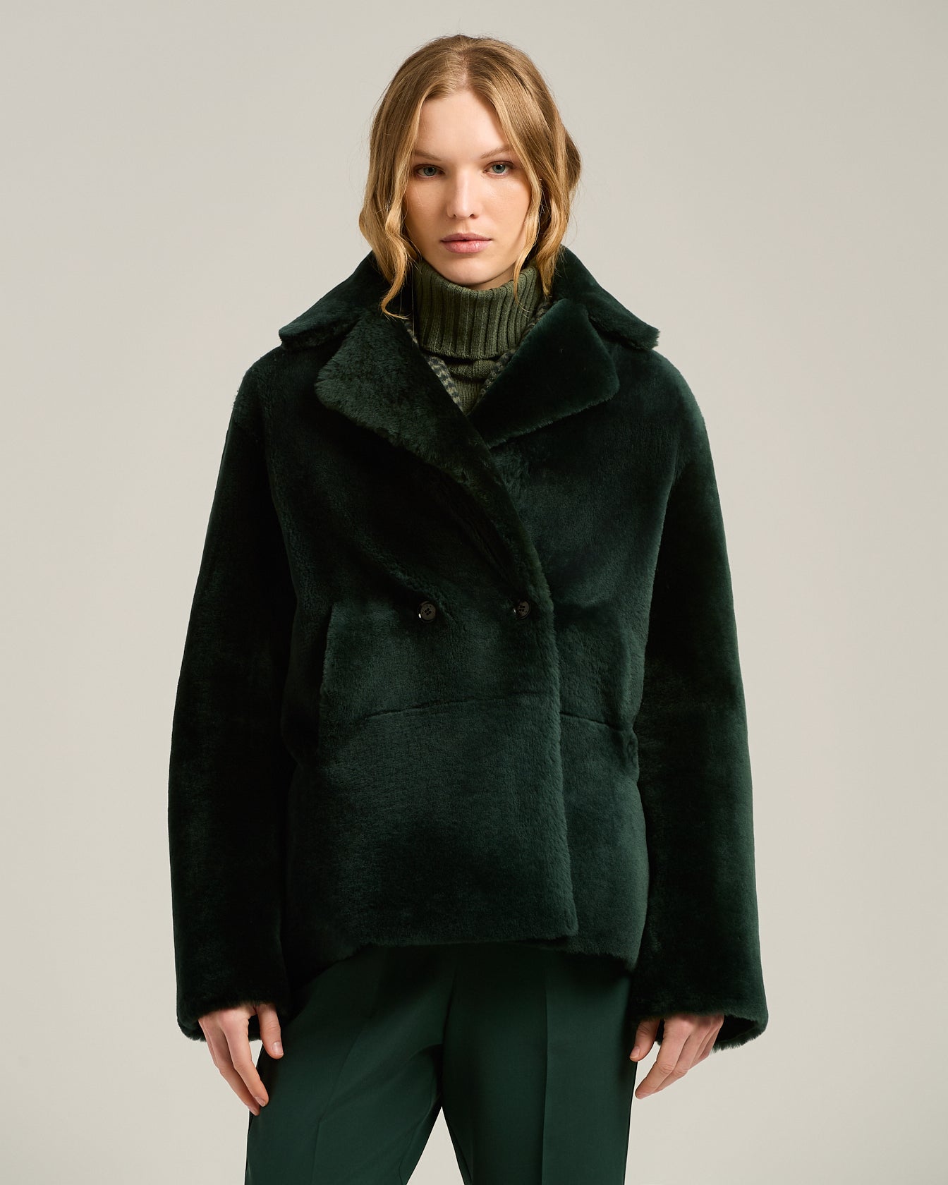 REVERSIBLE SHEARLING JACKET