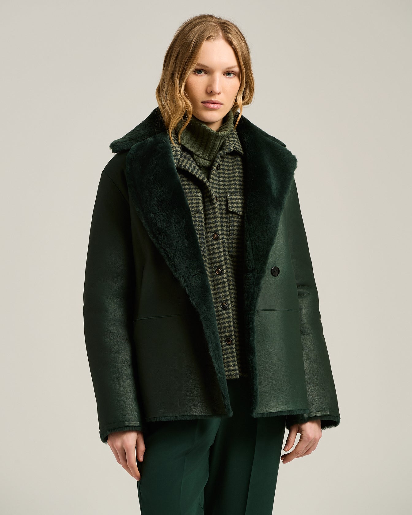 REVERSIBLE SHEARLING JACKET